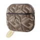 Чехол Guess для AirPods Pro 2 Gcube Classic Gold Logo W/Charm, коричневый