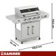 4-Burner Gas Grill 17kW Kaminer Varen 5.0 with Side Burner