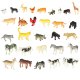 Kids Animal Figure Toy Set, 59 pcs.