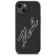 Karl Lagerfeld 3D Rubber Signature vāciņš iPhone 15 - Melns