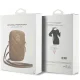 Guess Zip Quilted 4G pleca somiņa telefonam, brūna