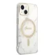 Apple iPhone 14 Plus 6.7\'\' Guess Marble MagSafe Case Cover + Charger (GUBPP14MHMEACSH), White | Telefona Maciņš...