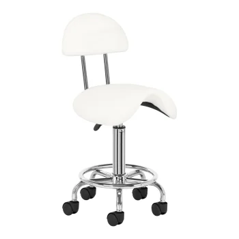 Косметологический стул мастера Activeshop 6001, белый