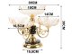 Two-Tier Rotating Serving Stand for Cakes, Fruits & Sweets, Transparent