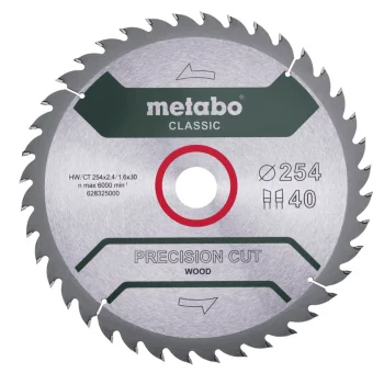 Metabo PrecisionCutClassic puidusaeketas 254 x 30 mm, 40 hammast