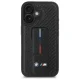 BMW iPhone 16 vāciņš M Grip Stand Smooth and Carbon, melns