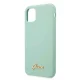 Чехол Guess Silicone Vintage Gold Logo для iPhone 11 Pro, зеленый