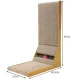Stūra skrāpis ar rotaļlietu kaķiem, vertikāls kartona kaķu nagu asināmais Purlov | Cat Corner Scratcher with Toy