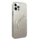 Чехол Guess для iPhone 12 Pro Max Glitter Gradient Script, золотой
