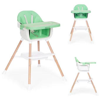 Стульчик для кормления 2-в-1 Ecotoys HC508, зеленый