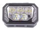 LED galvas lukturis XHP30 SMD ar akumulatoru, pelēks