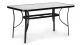 Multigarden Dārza galds ar rūdīto stiklu 160x90 cm, Melns