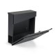 ModernHome Wall Mount Mailbox with Newspaper Holder Galvanized Steel, Anthracite