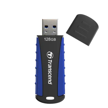 USB-флешка Transcend JetFlash 810 128 ГБ USB 3.1 Gen 1, Черный / Зеленый