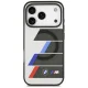 BMW M IML Metal Buttons Tricolor Lines MagSafe Case for iPhone 17 Pro Max, Gray