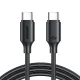 Joyroom USB-C uz USB-C kabelis 60W 3A 1m melns (S-CC060A9)