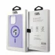 Karl Lagerfeld iPhone 15 Pro Max vāciņš Karl & Choupette Heads Ring MagSafe, violets