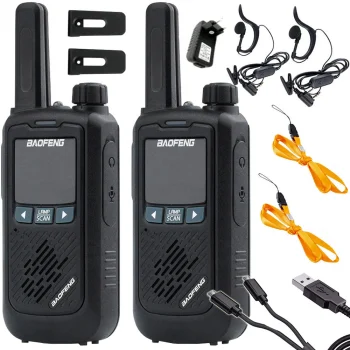 Rācijas Baofeng BF-T17 PMR, 2 gab. komplekts ar lukturi