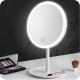 Kosmētisks Galda Spogulis ar LED Apgaismojumu, Balts | Round Make-up Table Mirror with LED Lighting