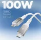 Кабель USB-C на USB-C Spigen EB10010CC 100W 100 см, белый