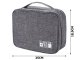 Travel Electronics Organizer Bag for Chargers and Cables, Grey