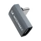 Wozinsky WPKF-01 leņķa USB-C uz USB-C adapteris 40Gb/s 240W 8K, pelēks