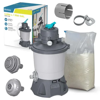 Smilšu filtrācijas sūknis baseinam Bestway 58515, 3596 l/h ar smiltīm 25 kg