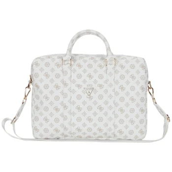 Сумка для ноутбука Guess 4G Peony с передним карманом и треугольным...