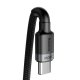Baseus Cafule Nylon USB Type C to USB Type C Data Charging Cable 100W, 2m, Black | Провод для Зарядки...