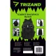Trizand 00020534 Military Style Hiking Backpack, 25L, Black