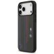 Чехол BMW для iPhone 17 Pro Max M Kevlar Lines & Logo MagSafe, черный