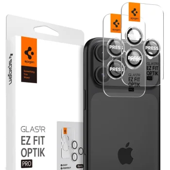Стекло камеры Spigen Optik Pro для iPhone 15/16/17 Pro / Pro Max (2 шт.)