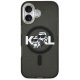 Karl Lagerfeld IML Glitter Karl & Choupette Sketch Logo MagSafe iPhone 17 aizsargvāciņš – melns | Phone Case Cover