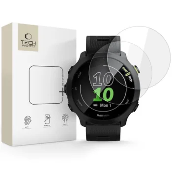 Защитное стекло Tech-Protect Glass Fit+ для Garmin Forerunner 55, 2 шт., прозрачное