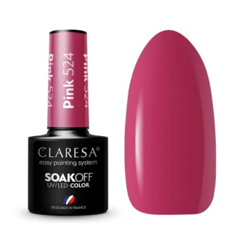 Claresa Pink 524 gēla nagu laka, 5 g