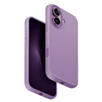 Uniq Lino Hue iPhone 16 6.1" Magclick uzlādes futrālis rozā/pelēks rozā krāsā | Charging case pink/gray pink