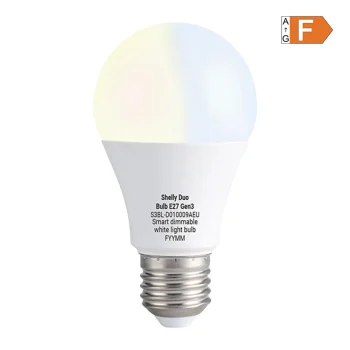 Shelly Duo E27 Gen3 Viedā LED Spuldze