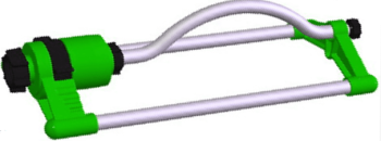 Осциллирующий садовый дождеватель для газона 15 форсунок,...