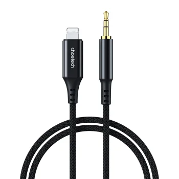 Audio cable Choetech AUX007 Lightning to 3.5 mm mini jack 1 m, black