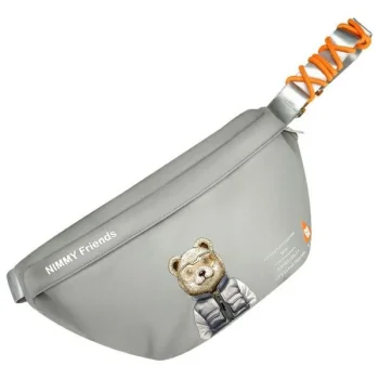 Сумка через плечо Nimmy Crossbody Cool&Cute 2.0 Bear серая