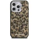 Чехол Karl Lagerfeld IML Leopard Pattern MagSafe для iPhone 16 Pro Max - коричневый