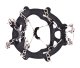 Anti-Slip Ice Cleats for Shoes with 8 Steel Spikes, Size 38-45