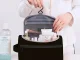 Waterproof Travel Toiletry Bag with Hanging Hook, Black