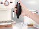 Electric Milk Frother with Stand, Black