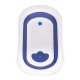 Ecotoys Foldable Baby Bath Tub with Drain, Blue