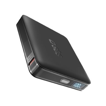 Sbs HD 10W 5000mAh ārējais akumulators ar LCD displeju, melns