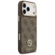 Guess iPhone 17 Pro Max Case 4G Strass Logo MagSafe, Brown