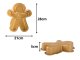 Silicone Baking Mold for Christmas Cookies, Large, Gold