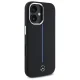 Чехол Mercedes для iPhone 16 Silicone Blue Stripe MagSafe, черный