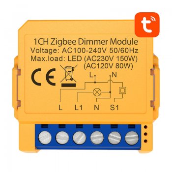 Умный выключатель для розетки ZigBee Avatto ZDMS16-2 TUYA